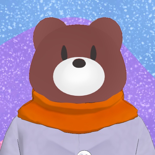 くまさん先輩【VRChat対応3Dモデル】