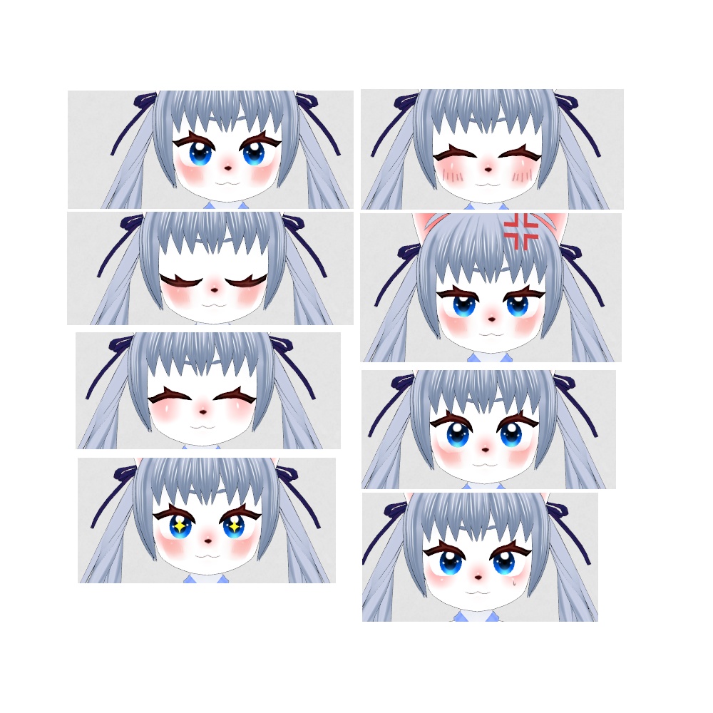 うさねこ Pia【VRChat対応3Dモデル】