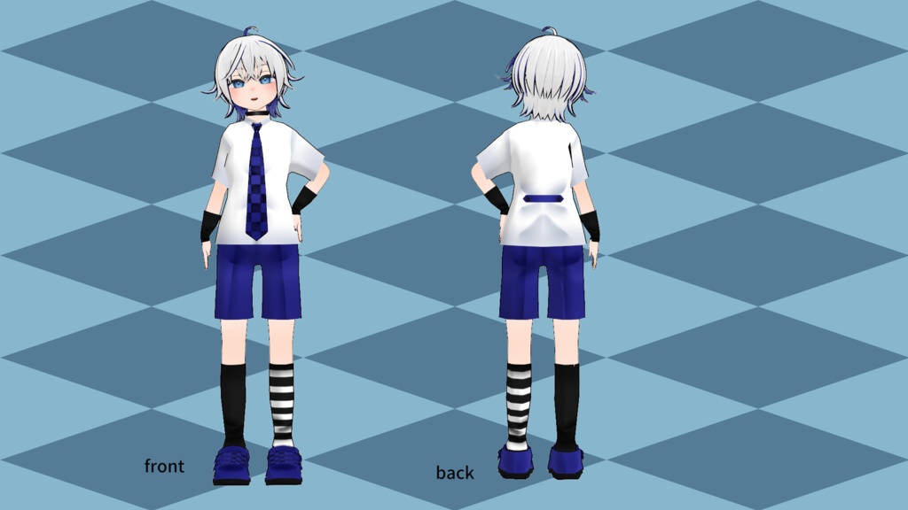 【デフォルメアバター】sui-スイ-【VRChat対応3Dモデル】 - 日進月歩ありた工房 - 2/3