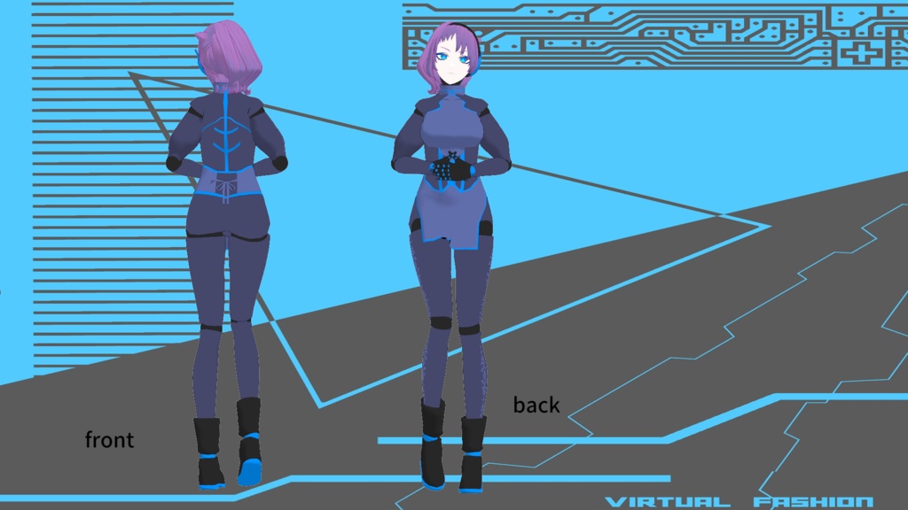 ケアロボットMARI【VRChat対応3Dモデル】 - 日進月歩ありた工房 - 2/3