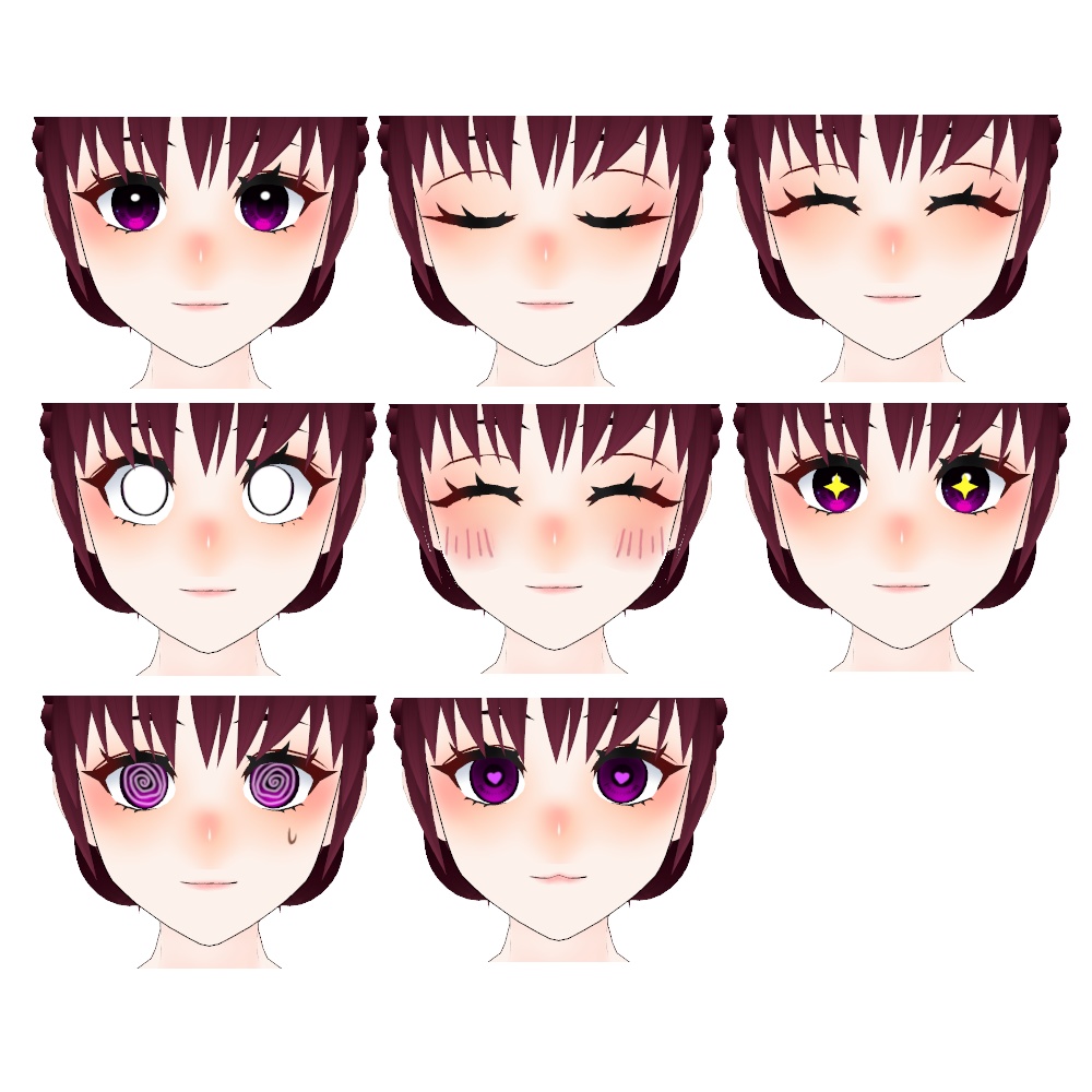 Sasara-ささら-【VRChat対応3Dモデル】 - 日進月歩ありた工房 - 3/3