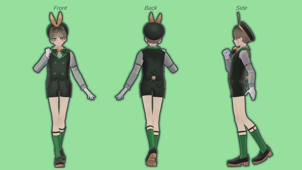 兎斗【オリジナル3Dモデル】