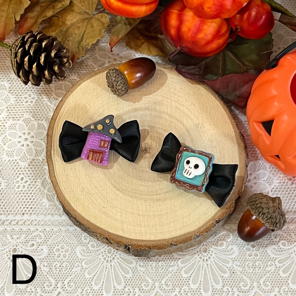 ハロウィンバラエティリボン💀(ミニクリップ)