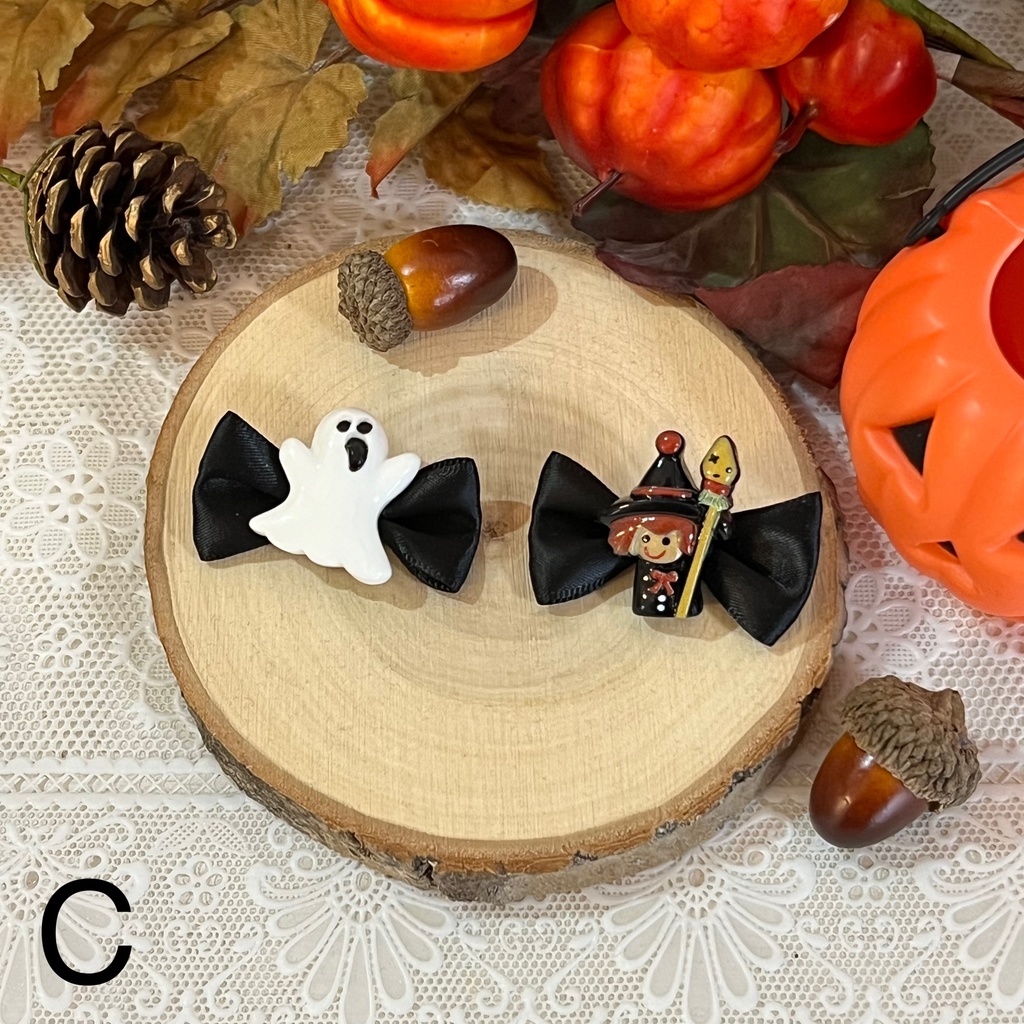 ハロウィンバラエティリボン💀(ミニクリップ)