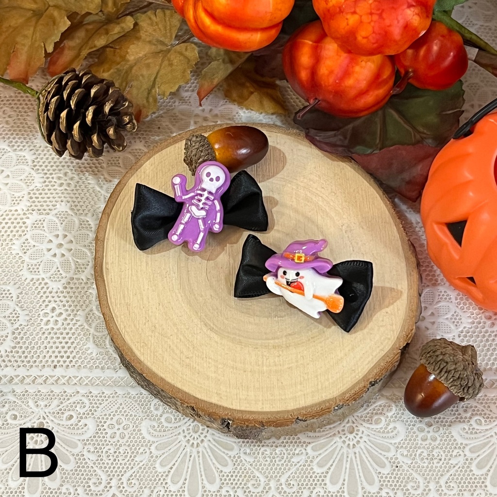 ハロウィンバラエティリボン💀(ミニクリップ)