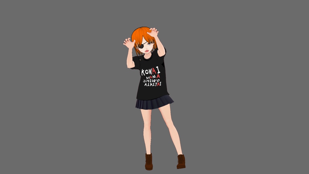 【Vroid】怖い話を聞きたいTシャツ
