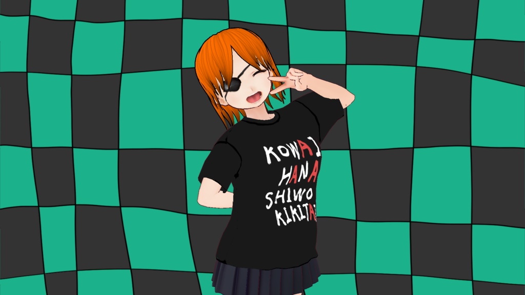 【Vroid】怖い話を聞きたいTシャツ