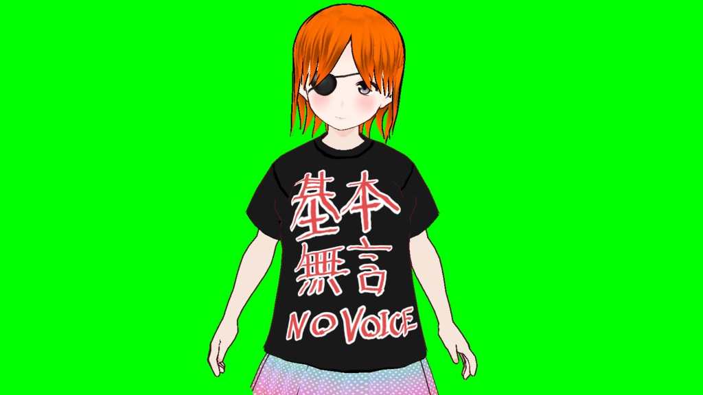 【Vroid】基本無言Tシャツ【VRChat向け】