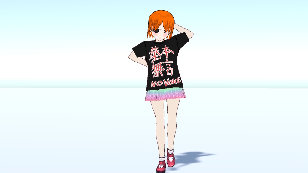【Vroid】基本無言Tシャツ【VRChat向け】