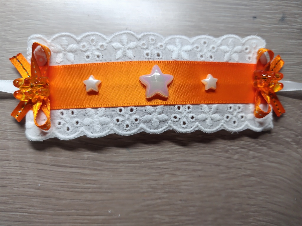 ぬい用オレンジヘッドドレス