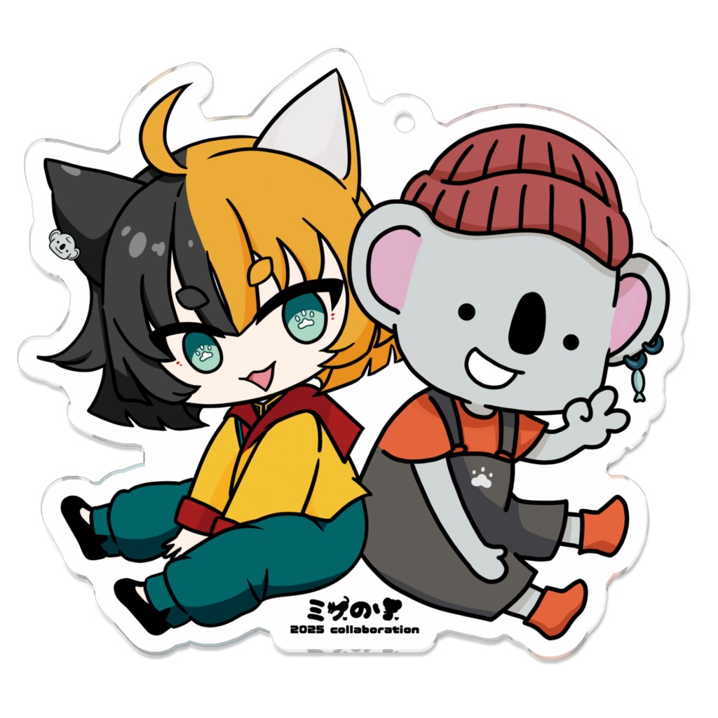 ミケのりコラボ2025アクリルキーホルダー・カラー