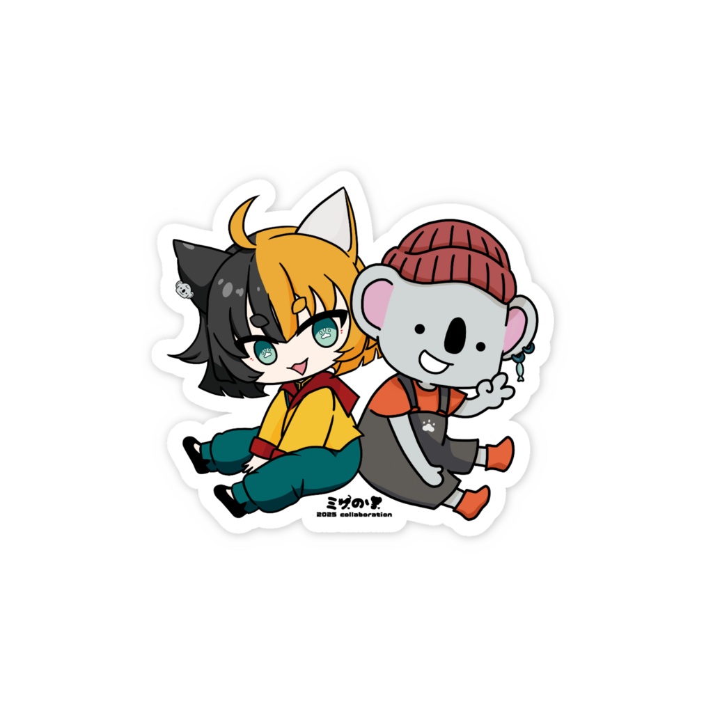 ミケのりコラボ2025スマホステッカー・カラー