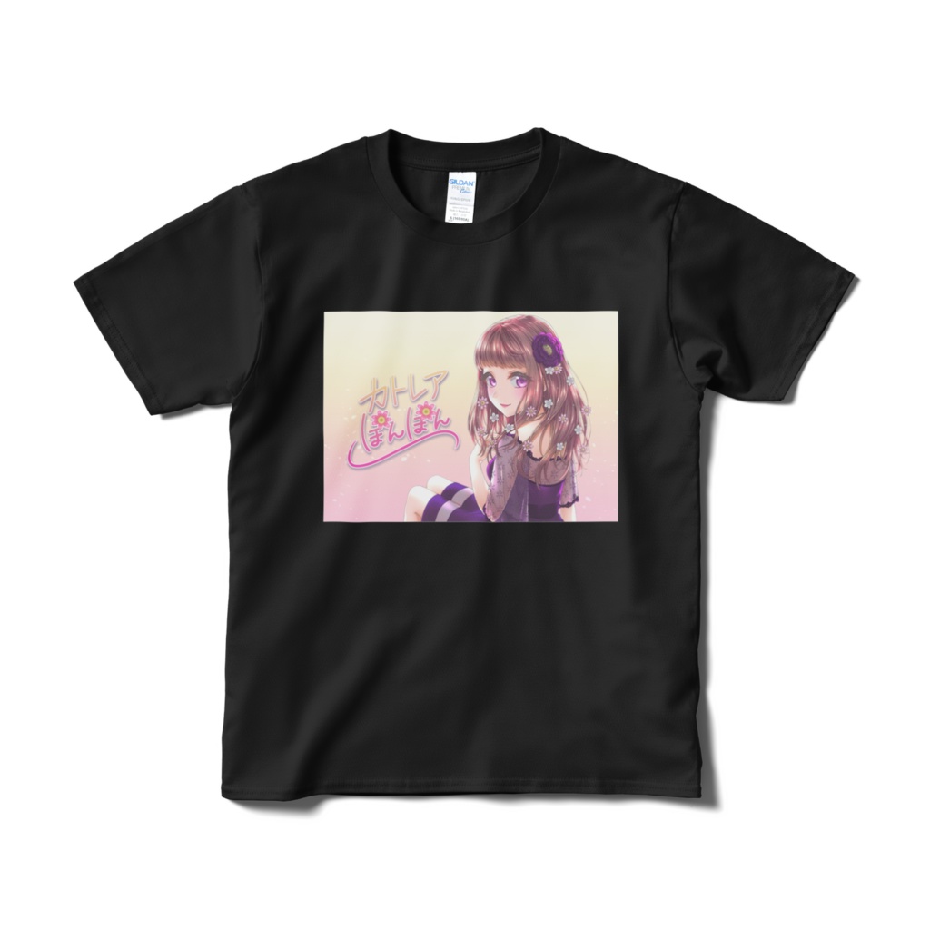 カトレアぽんぽんTシャツ❤ブラック