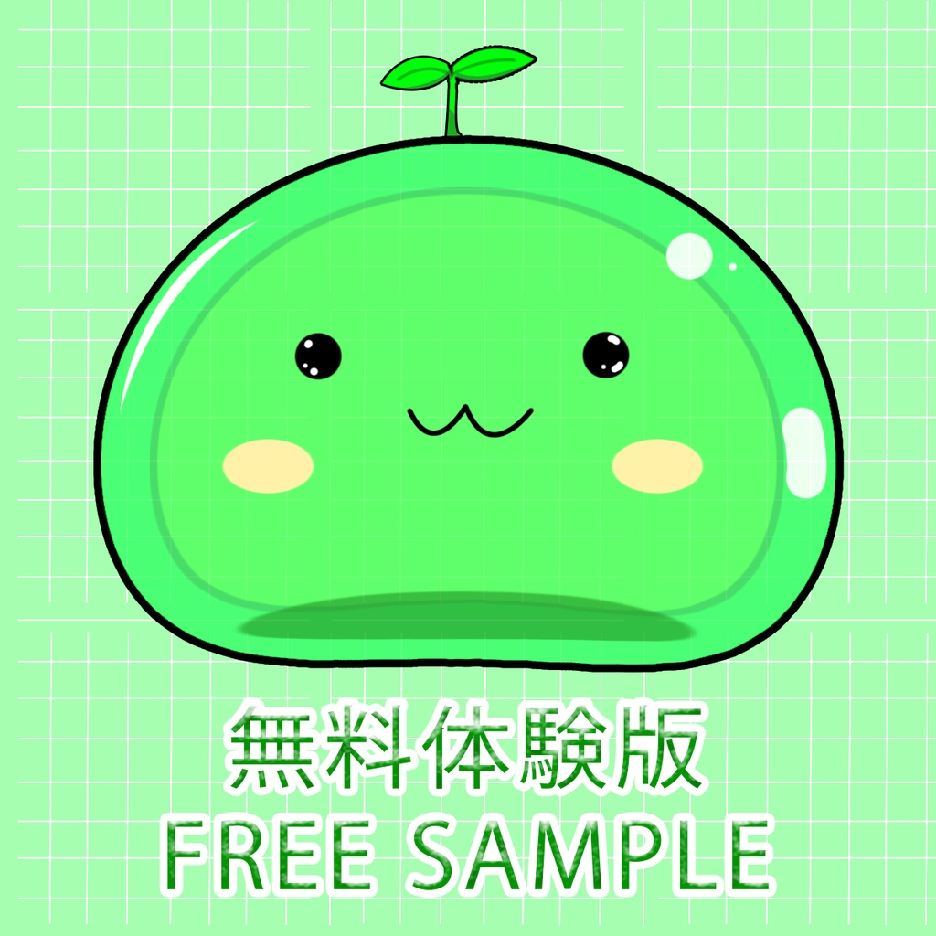 【VTuber/Stream Assets】頭/肩乗せ スライム素材 7色セット (Head/Shoulder Slime)