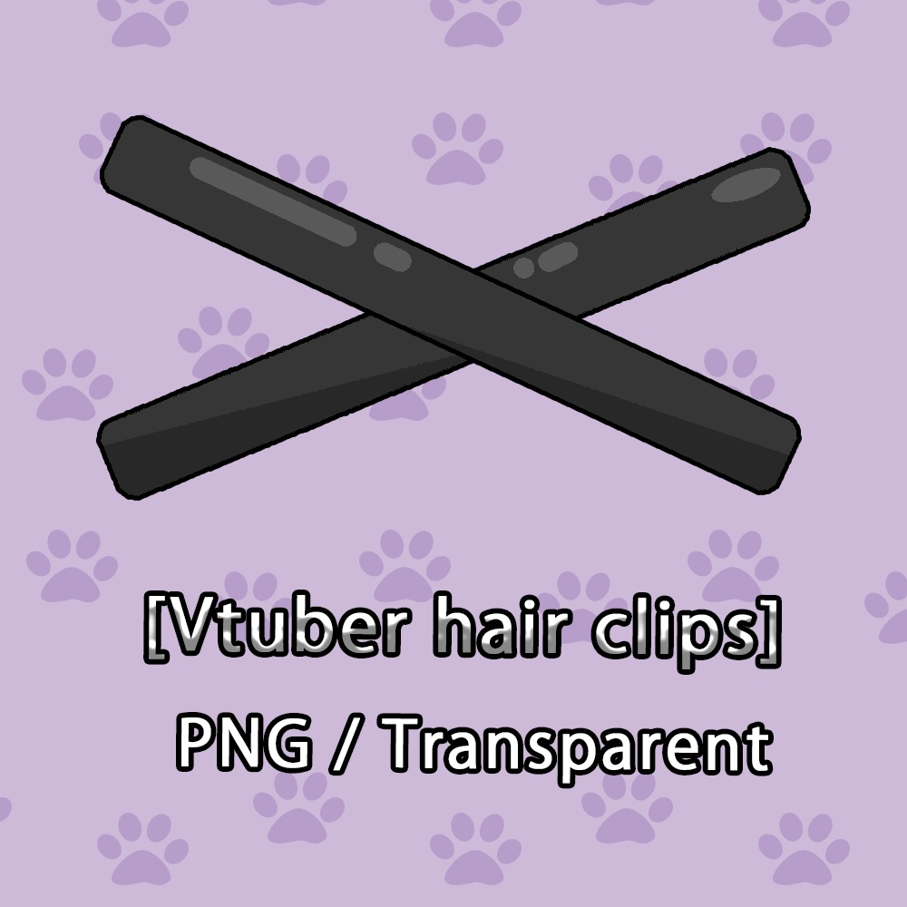 【VTuber素材】ちび風ヘアピン Vol.1 / Chibi Hair clips【無料/100円】
