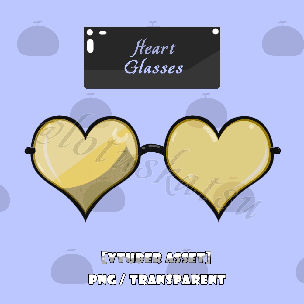 【VTuber素材】ちび風メガネセット Vol.1 / Chibi Glasses【無料/100円】