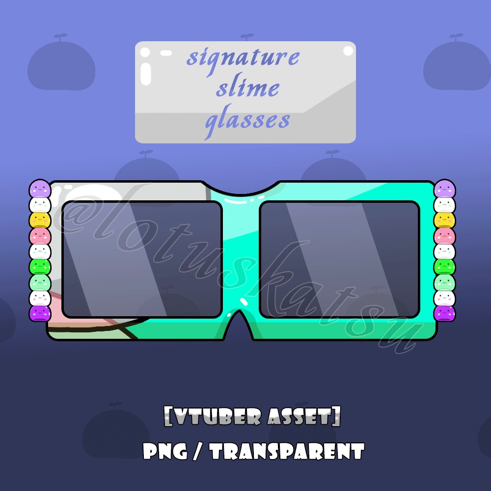 【VTuber素材】ちび風メガネセット Vol.1 / Chibi Glasses【無料/100円】