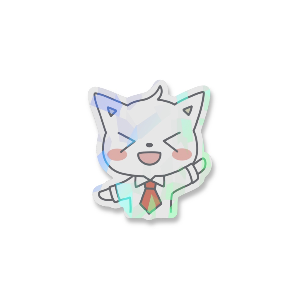 スナイパーキャット ホログラムスマホステッカー