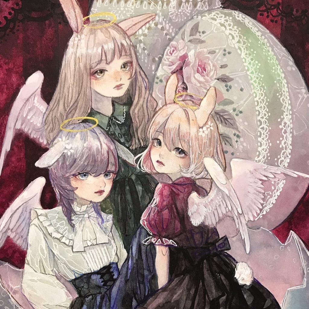 「イースター」イラスト原画
