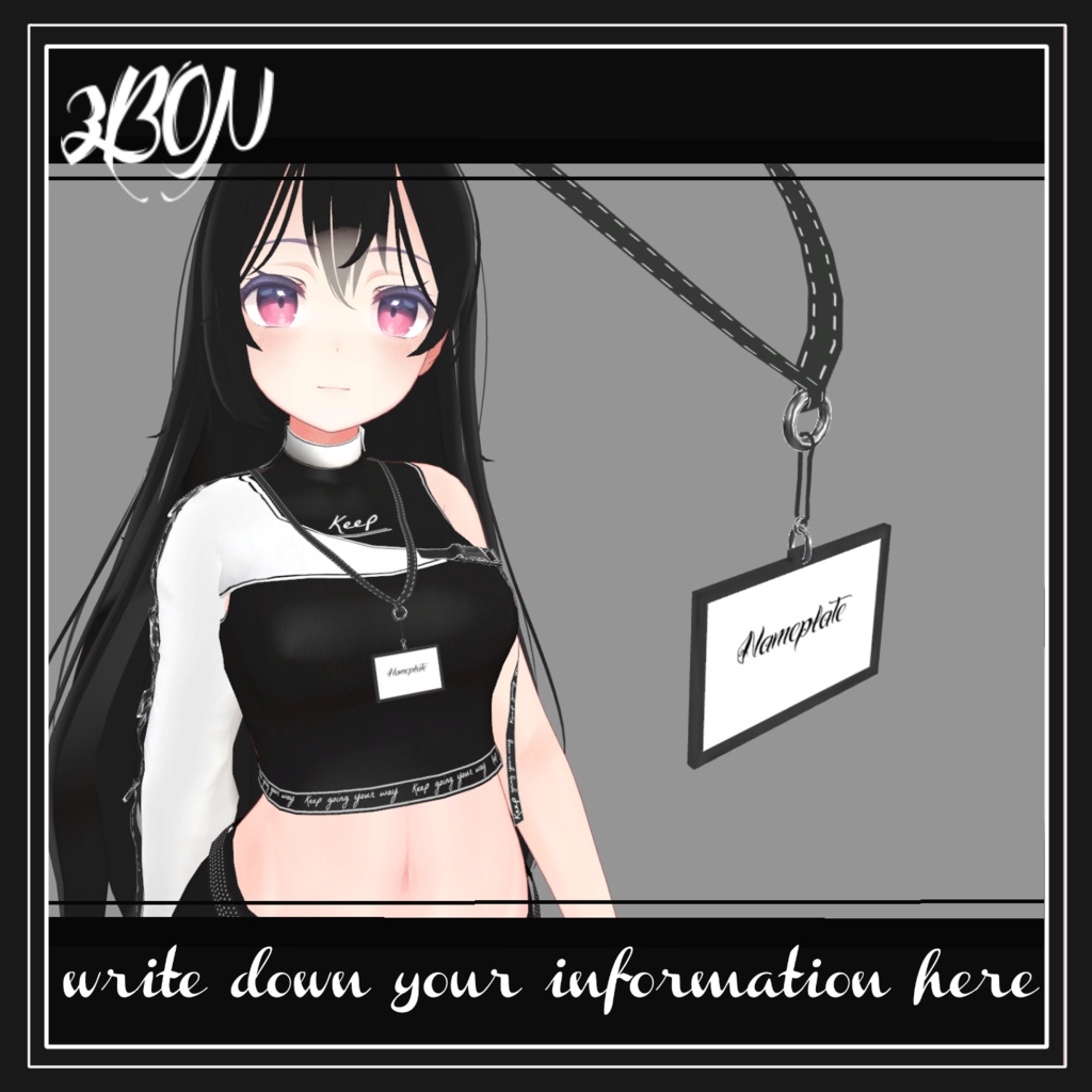 【無料】◀ Nameplate ネームプレート▶