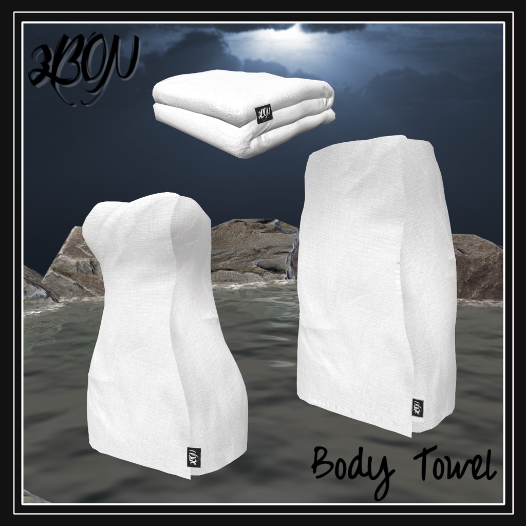 【無料】バスタオル (男,女バージョン )