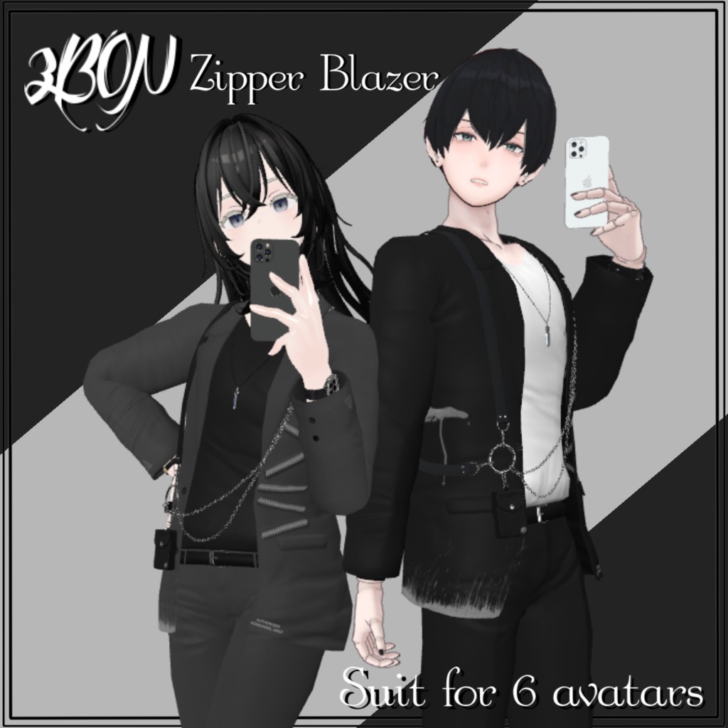 Zipper Blazer (for Minase, Grus, まき, 壱鬼, ハウラ, Anri)