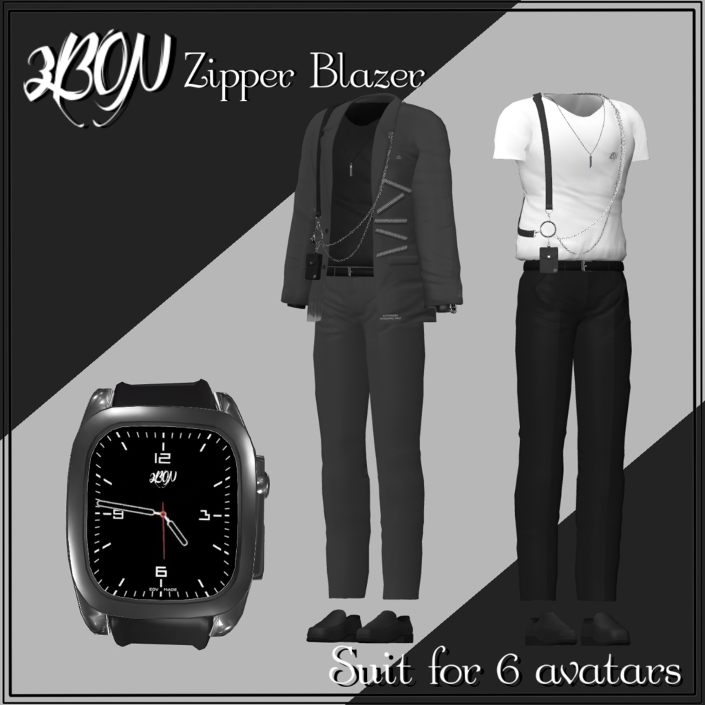 Zipper Blazer (for Minase, Grus, まき, 壱鬼, ハウラ, Anri)