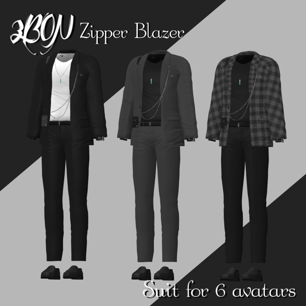 Zipper Blazer (for Minase, Grus, まき, 壱鬼, ハウラ, Anri)