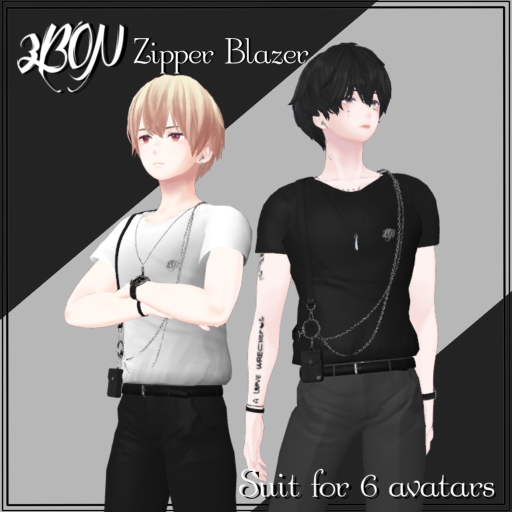 Zipper Blazer (for Minase, Grus, まき, 壱鬼, ハウラ, Anri)