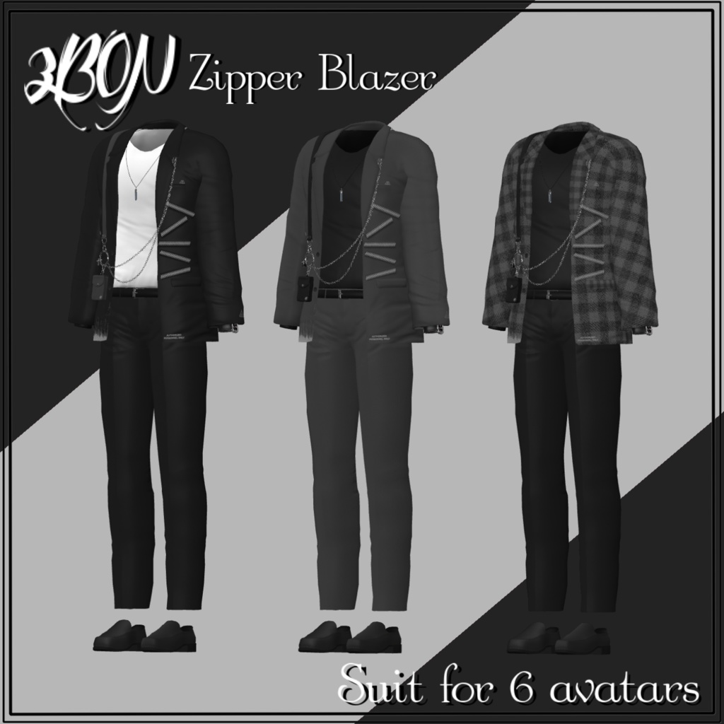 Zipper Blazer (for Minase, Grus, まき, 壱鬼, ハウラ, Anri)