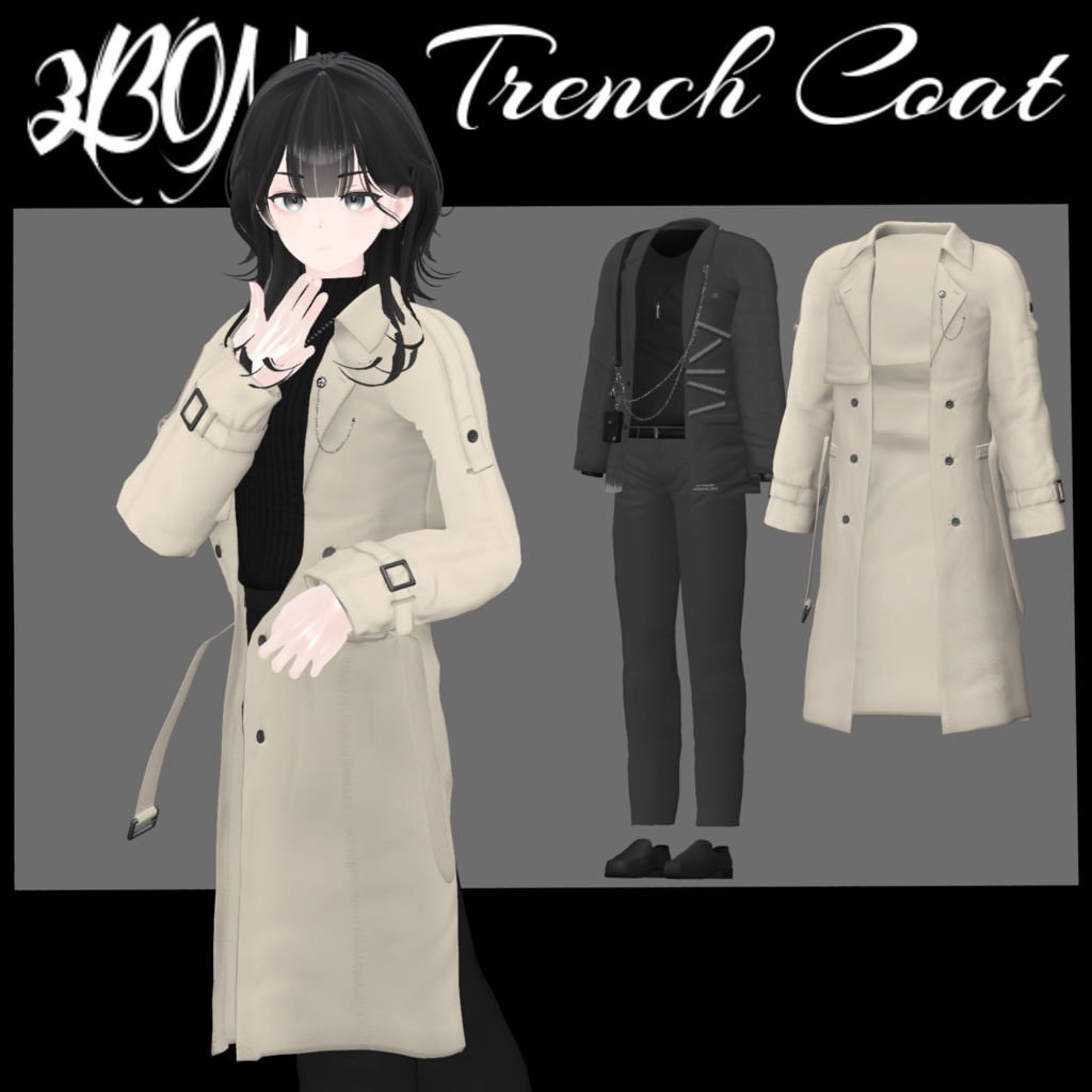 🧥Trench Coat🧥 (for Grus, Haolan) #3BON