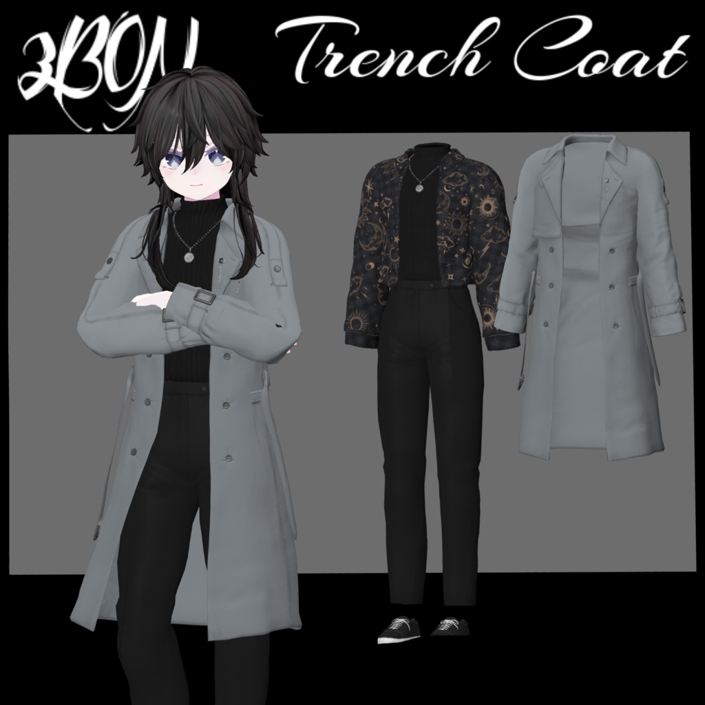 🧥Trench Coat🧥 (for Grus, Haolan) #3BON