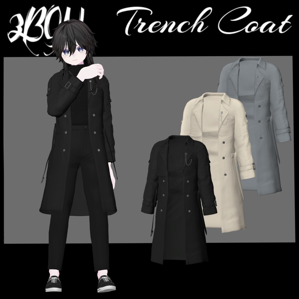 🧥Trench Coat🧥 (for Grus, Haolan) #3BON