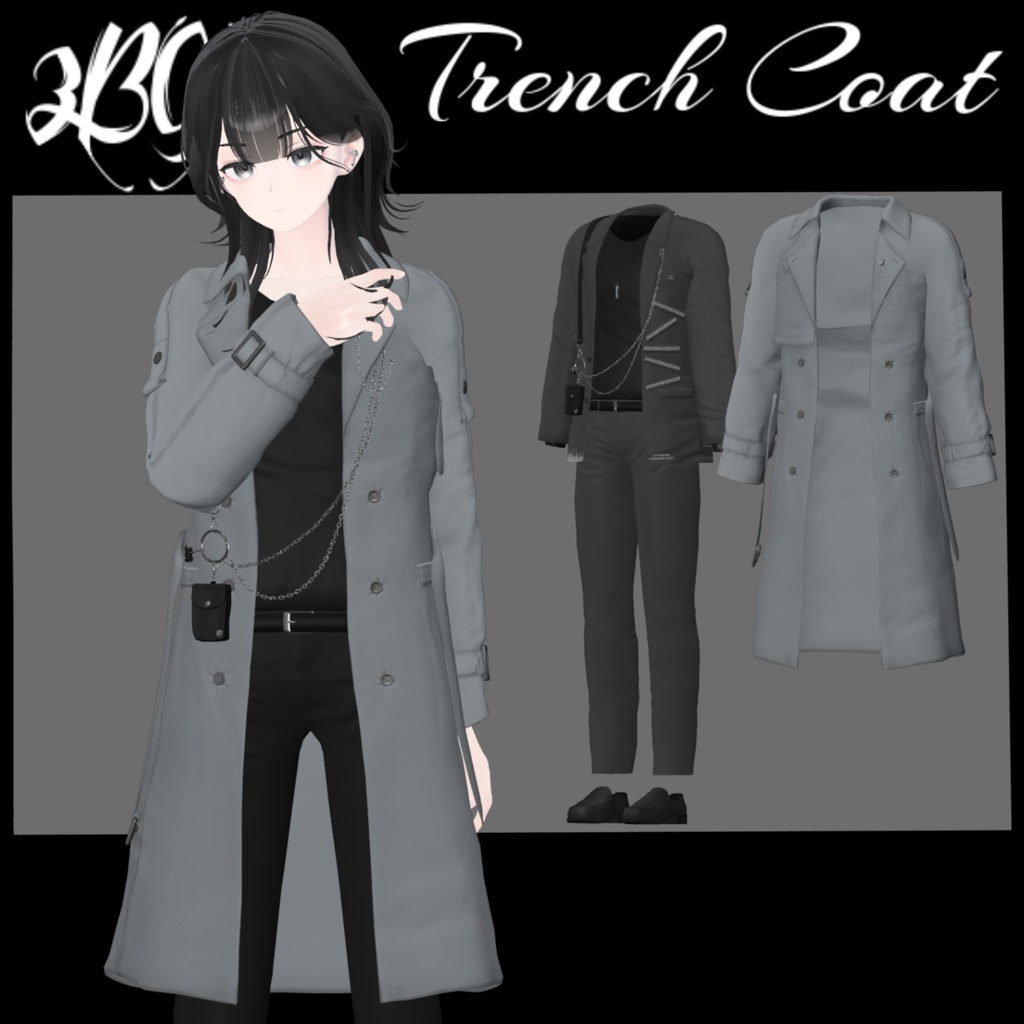 🧥Trench Coat🧥 (for Grus, Haolan) #3BON