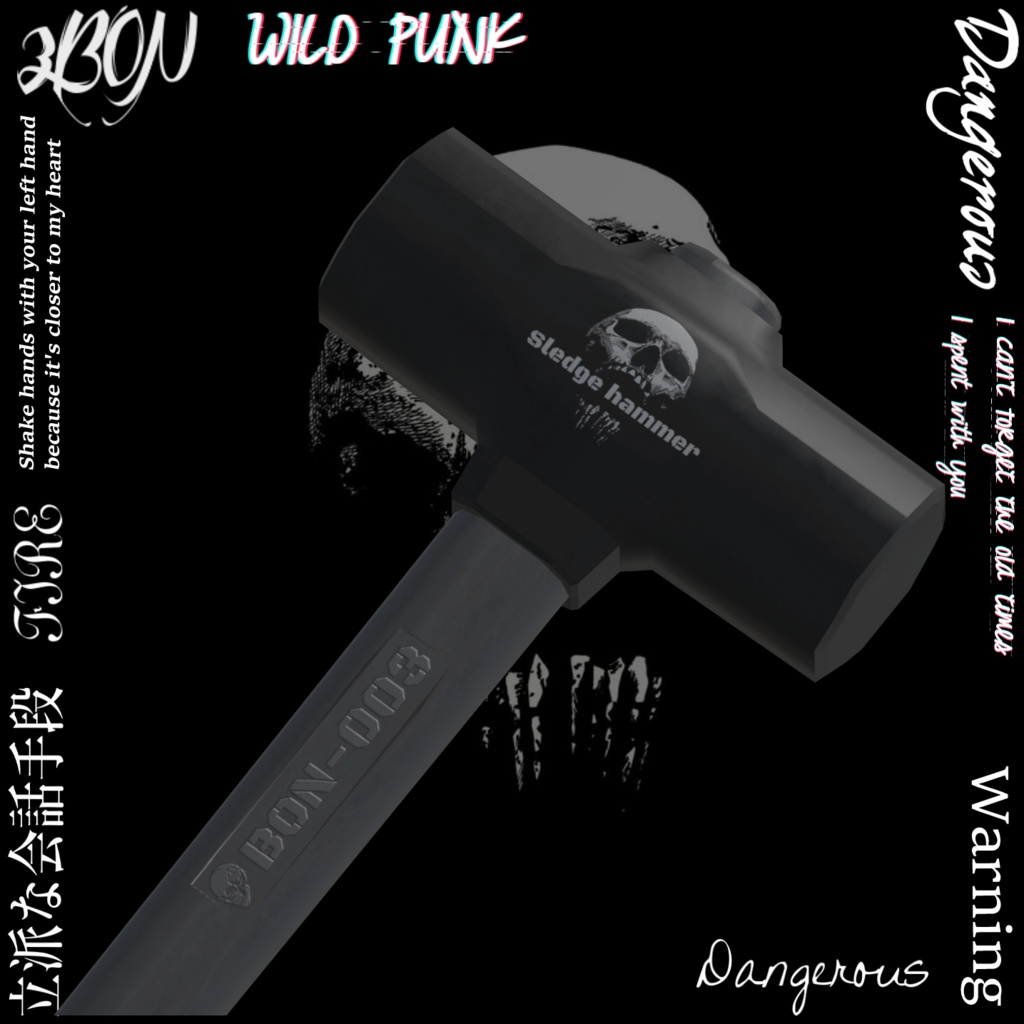 Skull Mask, Sledge hammer #3BON