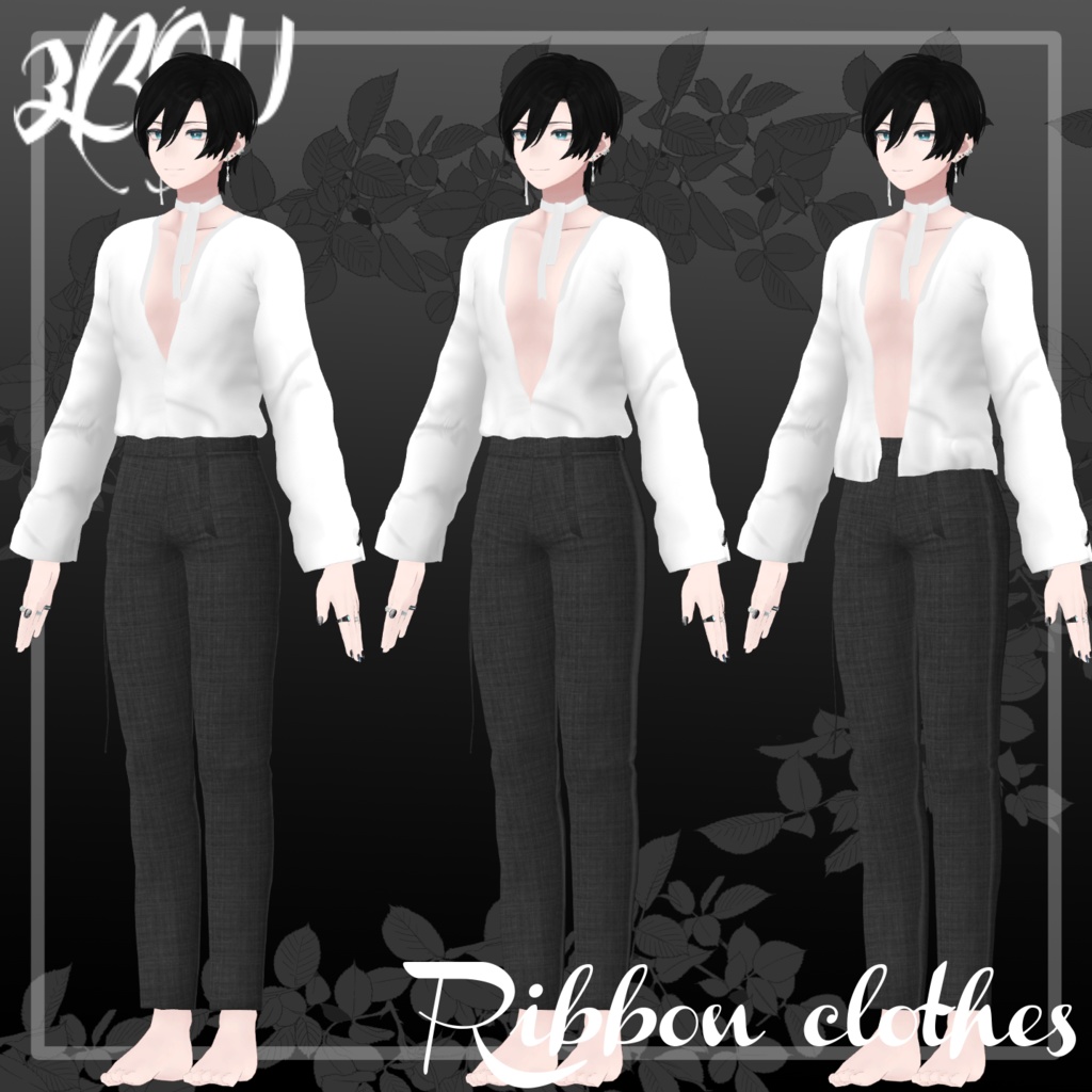 Ribbon clothes (for maki, jaula) with Animation #3BON