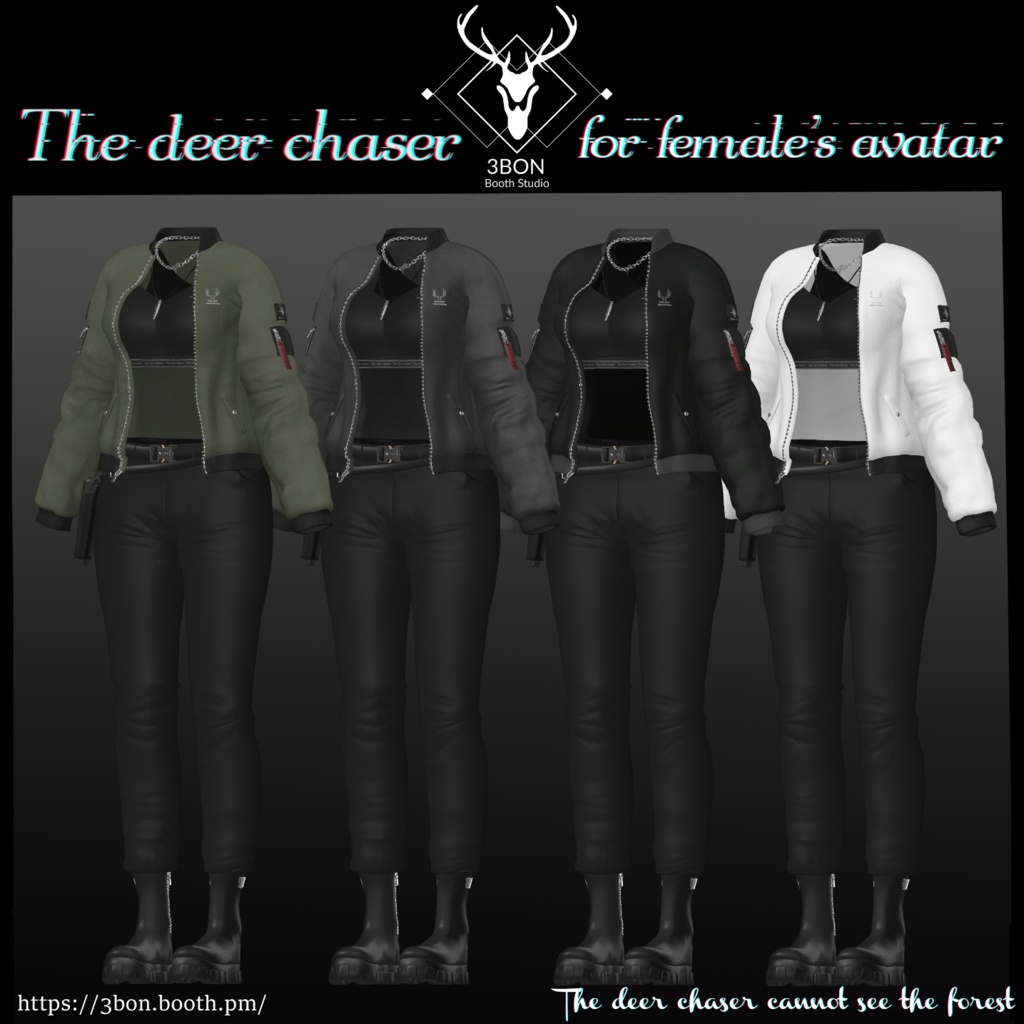 The deer chaser (for Female's avatars) #3BON