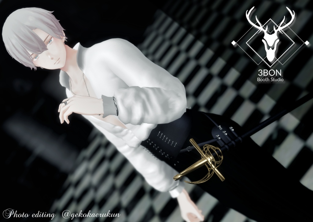 Men's Corset (for Men's avatars) #3BON