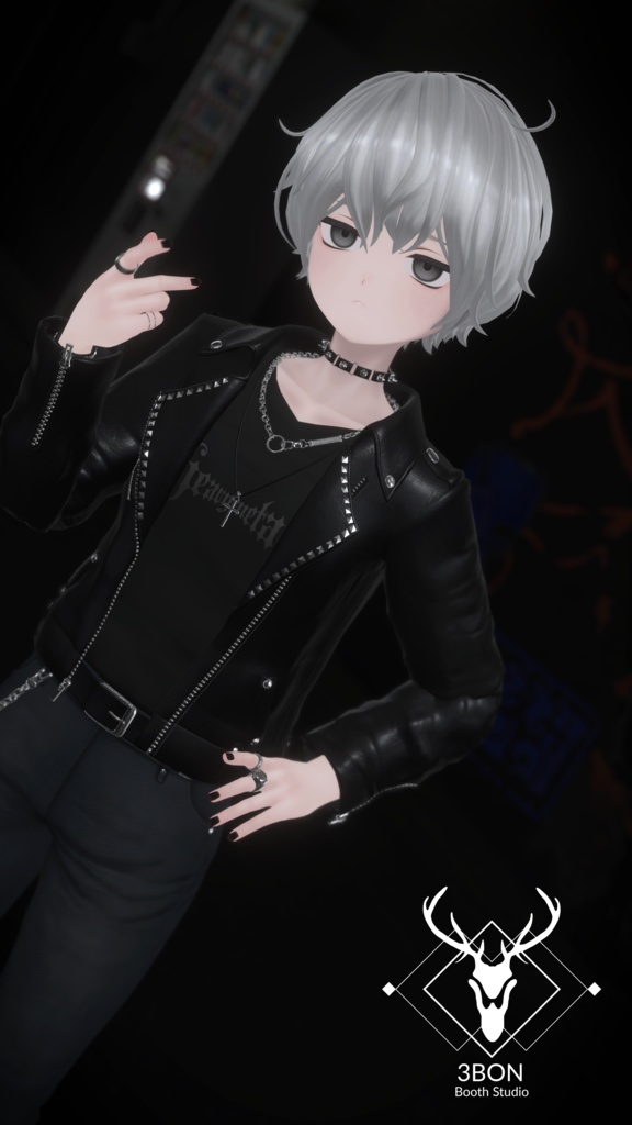 Rider Jacket (for Men's avatars) #3BON