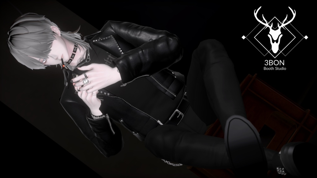 Rider Jacket (for Men's avatars) #3BON