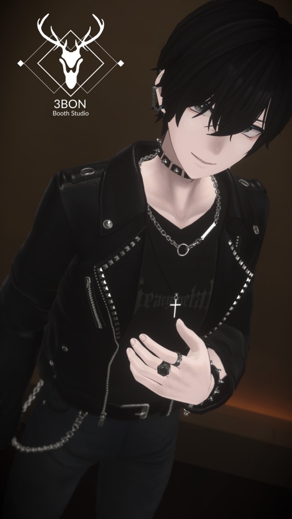 Rider Jacket (for Men's avatars) #3BON