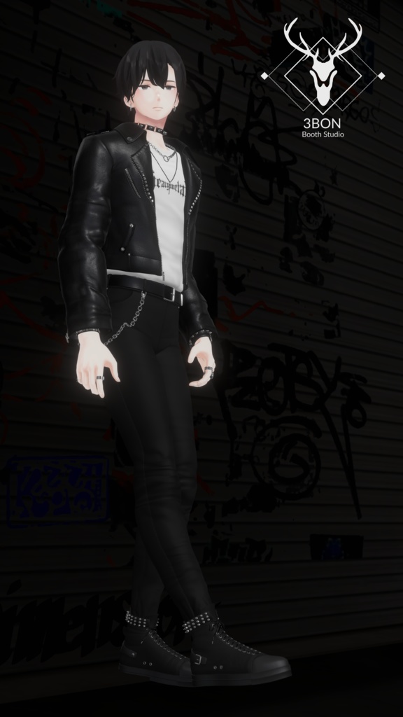 Rider Jacket (for Men's avatars) #3BON