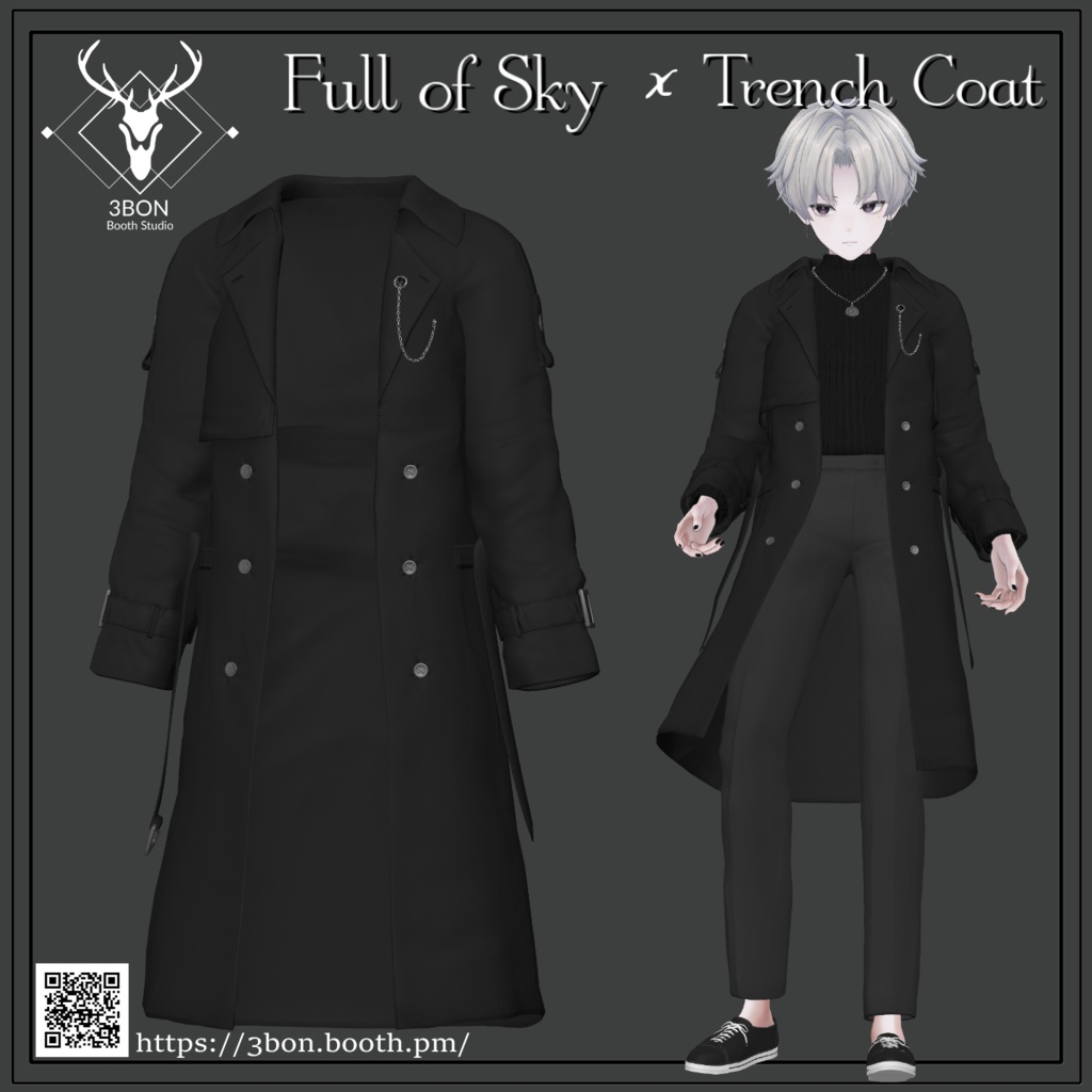 Full of Sky x Trench Coat (for +head ) #3BON