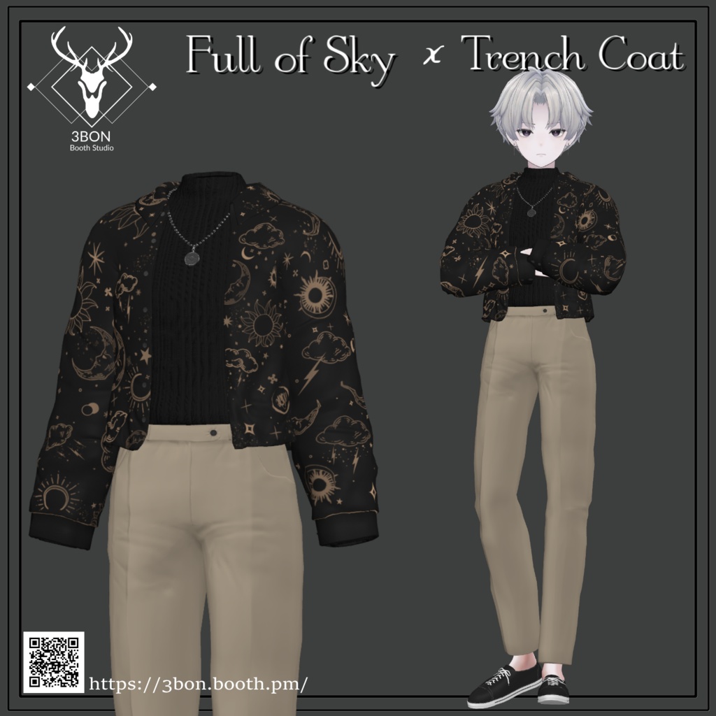 Full of Sky x Trench Coat (for +head ) #3BON