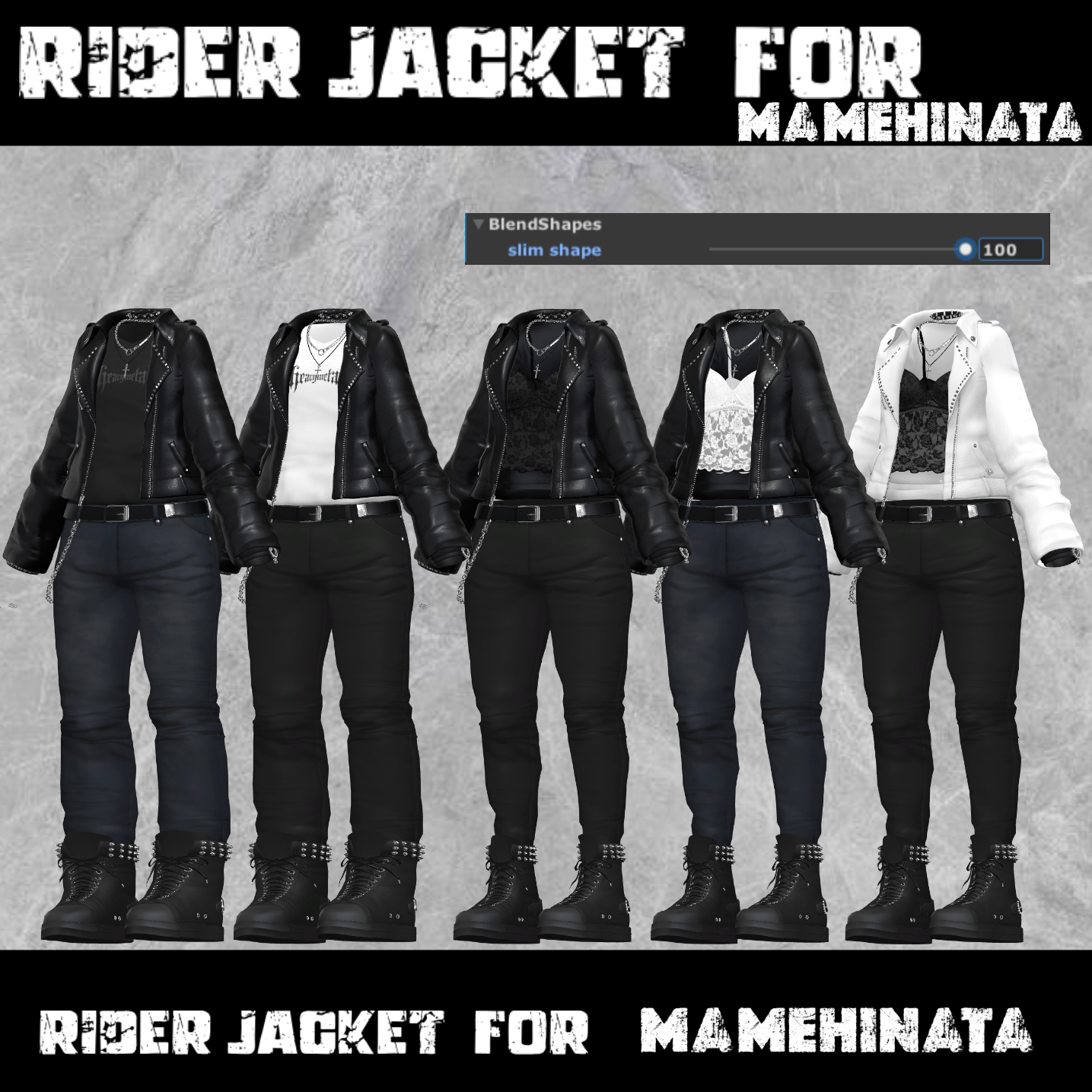 Rider Jacket (for Mamehinata まめひなた) #3BON - 3BON - BOOTH