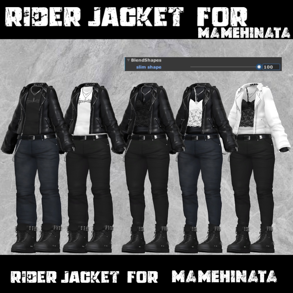 Rider Jacket (for Mamehinata まめひなた) #3BON