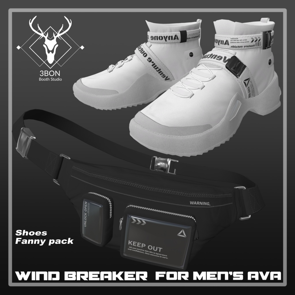 Wind breaker (for Men's avatars) #3BON