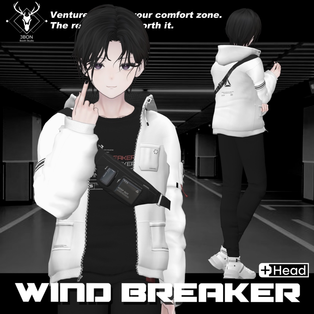 Wind breaker (for Men's avatars) #3BON