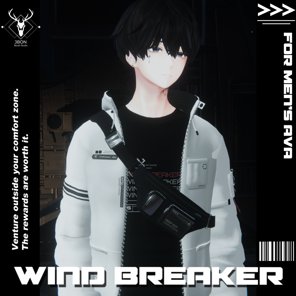 Wind breaker (for Men's avatars) #3BON