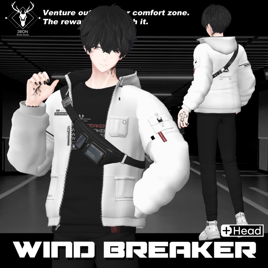 Wind breaker (for Men's avatars) #3BON